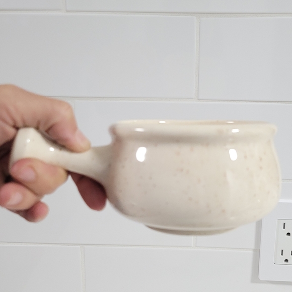 Vintage 84' Handmade French Onion Soup Bowls Set of 4 Retro Handcrafted Bowls - Picture 2 of 12